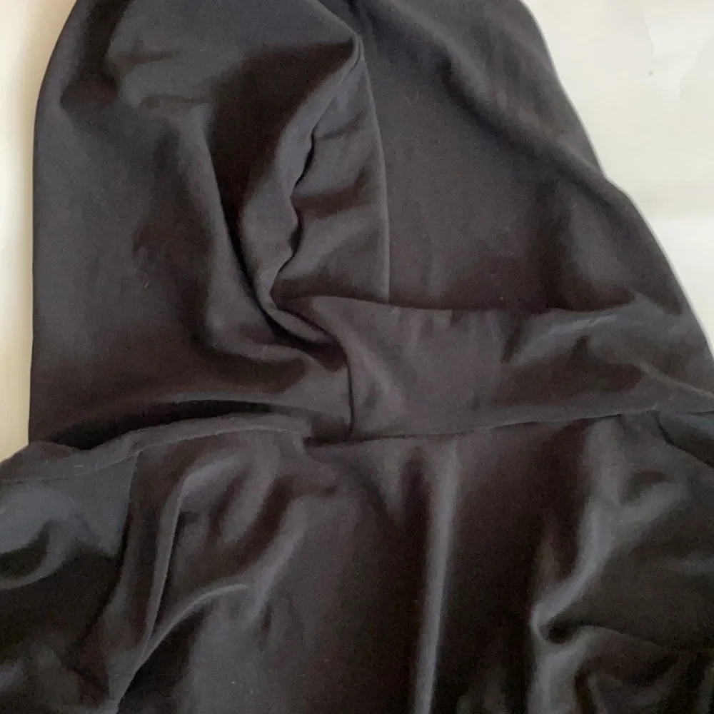 Balera black hooded crop top Swarovski crystals L